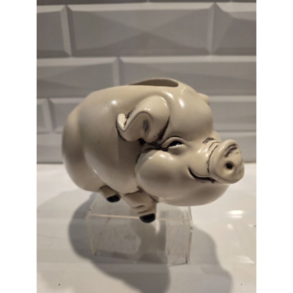 Gorgeous Vintage Holland Mold 6 1/2" Pig Piggy Planter - PERFECT!